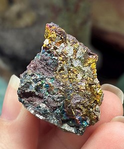 Bornite Peacock Ore – Natural Iridescent Copper Mineral – 28g Metallic Crystal Specimen - Etsy