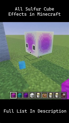 All Minecraft Sulfur Cube Effects - Minecraft Chaos Cubed Update Preview