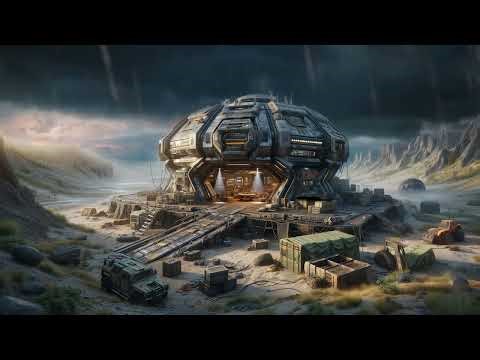 Sci-Fi Outpost From Alien Planet / Rain Ambiance for Sleep, Study, Relaxation