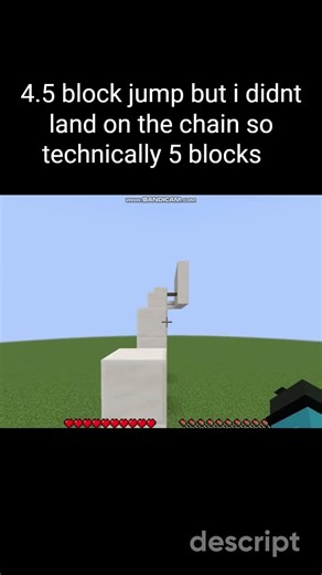 5 block jump? #minecraft #minecraftparkour #minecraftjump