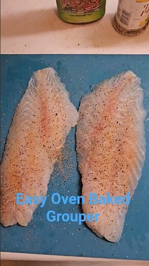 Easy oven baked grouper. #bakedgrouper, #seafood, #grouper, #easybaking,