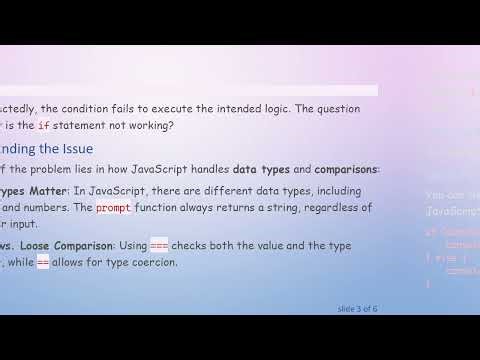 Understanding Why Your if Statement Isn't Working in JavaScript