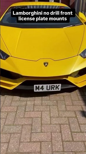 Ultimate no drill front numberplate bracket for Lamborghini and ferrari