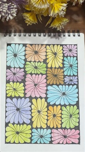 Easy Zentangle art tutorial for beginners ❤️ #art #zentangle