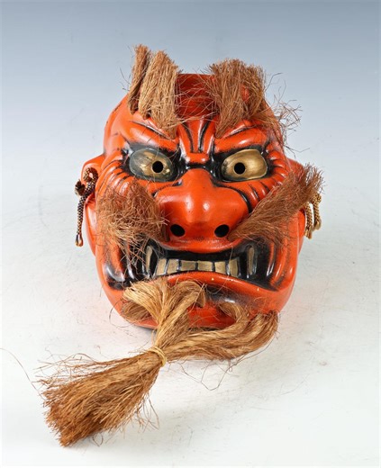 Beautiful Old Vintage Japanese Porcelain Noh Mask -kagura- Buddhism Mask Plaque - Etsy