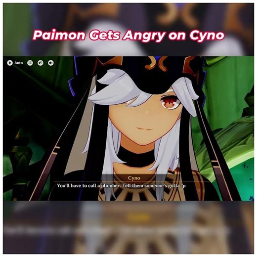 Paimon Gets Angry on Cyno #truedialogue