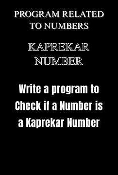 Kaprekar Number in Java | Check Kaprekar Number Program | Java Programs for Beginners