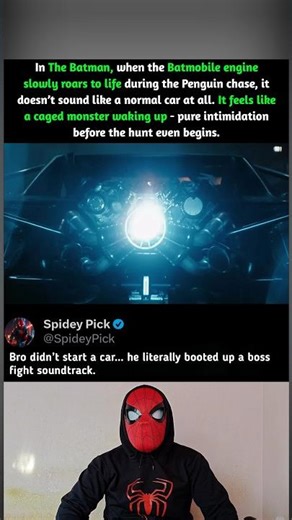 In The Batman (2022), When The Batmobile Started… Gotham Felt It #shorts