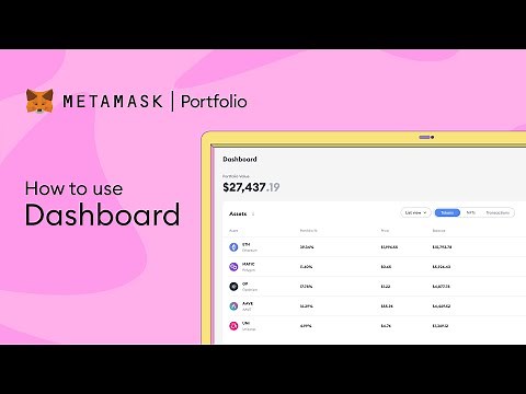 How to use the Dashboard on MetaMask Web