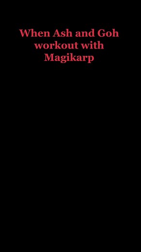 Magikarp Workout with Ash and Goh in Pokémon Journeys