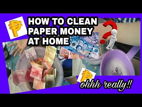 HOW TO CLEAN PAPER MONEY AT HOME| HOW TO DISINFECT YOUR MONEY by Melba Areja