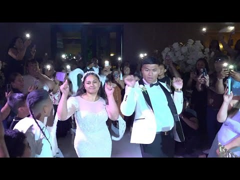 Wonderful Wedding Entrance Celebrating Newlyweds Mr & Mrs Brian and Sala Moesha Ropati To'o