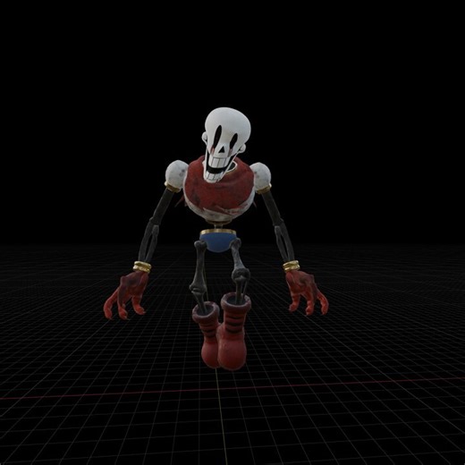 Here is papyrus.exe's idle, walk, and running animations!#outofspace #robloxdev #asym #undertale #papyrus