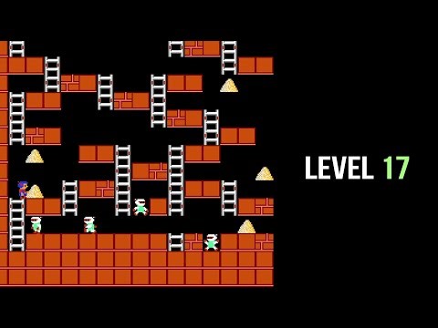 Lode Runner 2. Level 17. Game NES