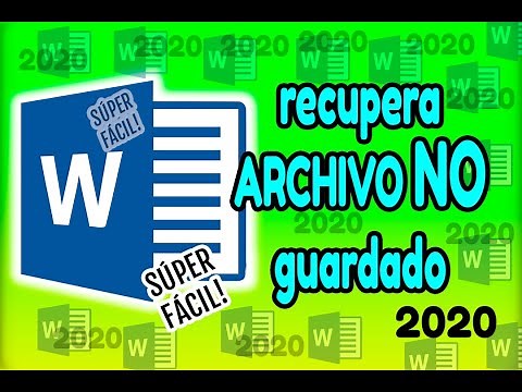 Pasos Para RECUPERAR UN ARCHIVO NO GUARDADO EN WORD | MEJOR MÉTODO | SÚPER FÁCIL | 2020