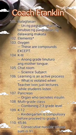 Previous LET Questions. Pag-aralan nyo to! | Franklin - Online LET, CSE, IELTS & Celpip Private Tutorial