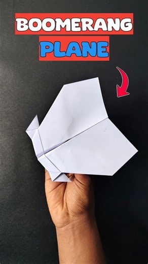 DIY Boomerang Paper Plane | Easy Tutorial That Flies Back! #paperplane #DIY #trending
