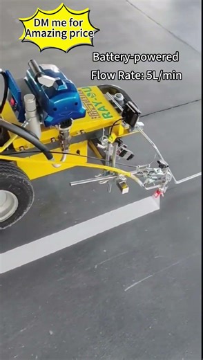 Battery Power Road Marking Machine #roadmarking #linemarking #thermoplastic