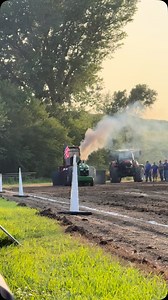 Leigh strikes again! Telehandler assistance was needed to get off the track for the second year in a row 🩼 It’s hard to enjoy a win with the looming “what if” in your mind. But we burned some midnight oil booking it home and getting the wrenches out 🔧 #ottpa #tractorpulling #doublecmachine | Schlueter Pulling Team