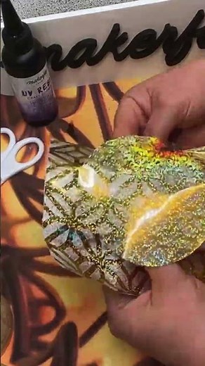 UV Resin Magic! Watch This Shiny Decoration Come to Life ✨