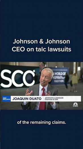 Johnson & Johnson CEO on talc lawsuits