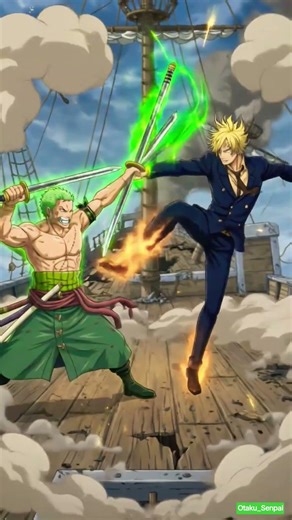 Zoro vs Sanji fight #anime #viral #onepiece #zoro #sanji