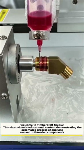 Precision Thread Sealing – Automated Adhesive Application Process