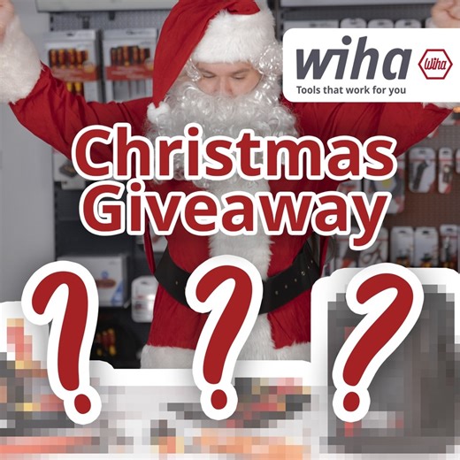 🎅 The big Wiha Christmas Giveaway starts on November 28, 2025! 🎄 Four weeks, four chances to win – with tools worth €4,300 (Wiha website price)! 👉️ Answer our competition question every week and secure your chance to win the ultimate Wiha tool package. 👉️ Take part and experience Christmas before Christmas! 🎁💪 Find out more: https://wiha.com/de/de/christmas-raffle | Wiha
