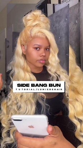 How to Do a Side Bang Bun on a 613 Wig | Hair Tutorial