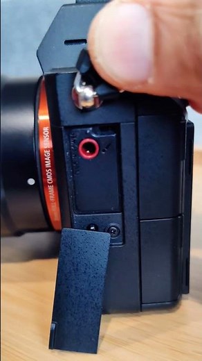 How to setup an external mic on Sony Cameras #ytshorts #howto #tutorial #sony #a7 #zev10 #a6500