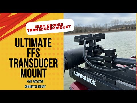 The Dominator by Fish Obsessed is the ultimate zero degree transducer mount for forward facing sonar