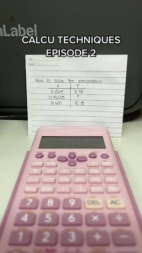 Calculator Techniques: Interpolation for Engineering Subjects