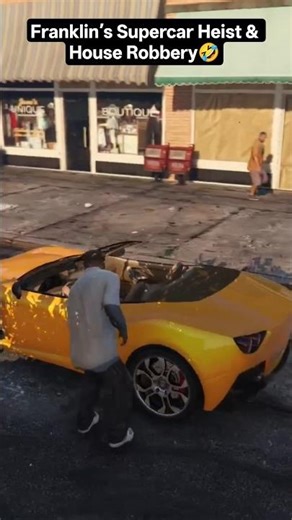 Franklin’s Supercar Heist & House Robbery! #gta #gaming #shorts