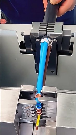 Precision Cable Stripping Machine in Action! ⚡