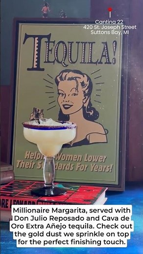 Millionaire Margarita with Gold Dust at Cantina 22