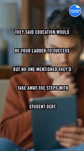 We were told education would lift us up, a ladder to success. But no one warned us about the weight of student debt, removing the very steps we needed to climb. Knowledge shouldn’t come with a lifetime of financial struggle. | Knowledge Junction