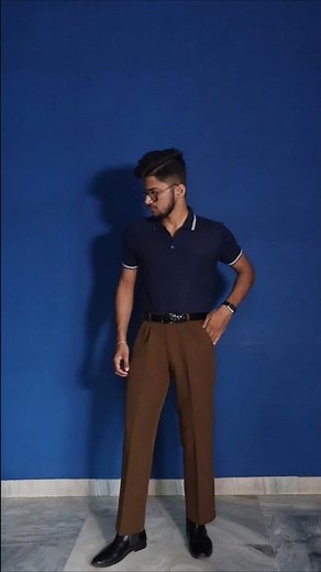 Navy polo tshirt outfit ideas #style #poloshirt #outfits #menstyle