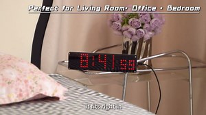 Smart WiFi Digital Clock, 10 Inch Large Display Clock with NTP Sync – Auto Dimmable Desk Clock with Seconds, Hotspot On/Off, Accurate Time, Bedroom & Office