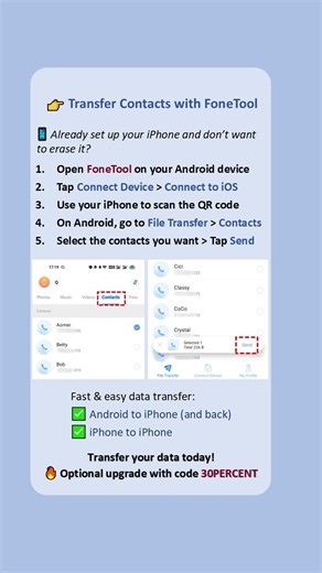 Android to iPhone Contact Transfer (Fast & Easy)