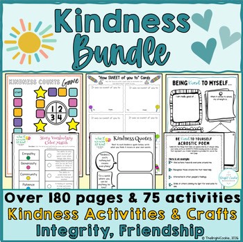 Kindness Activities- Being Kind, Integrity & Friendship Lessons & Kindness Craft