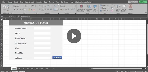 Automate Student Admission Details in Excel with VBA Macro | Shailendra Verma posted on the topic | LinkedIn