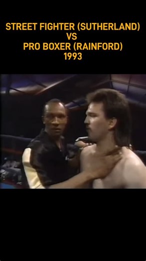 Historical Sports Goon on Instagram: "Flashback to 1993, when amateur street fighter Brian Sutherland decided he wanted to take on professional boxer Kenny Rainford in Sutherland's professional debut. 56 seconds later, Sutherland's boxing career came to an end. Don't forget to follow Historical Sports Goon for more retro content. #boxing #mma #boxer #reels"