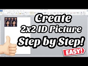 STEP by STEP 2x2 ID PICTURE USING MICROSOFT WORD (Tagalog) Tutorial