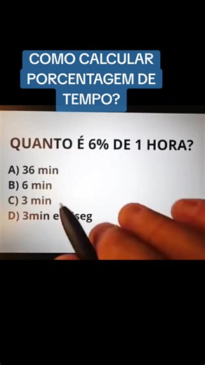 Como calcular porcentagem de tempo? Método simples passo a passo
