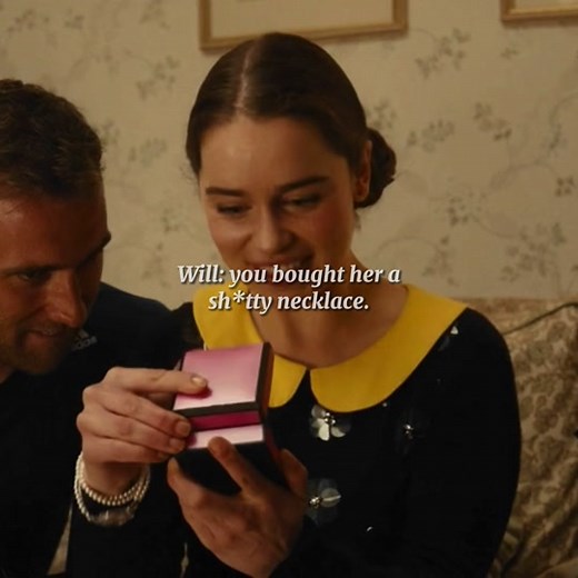 Emilia Clarke and Sam Claflin Me Before You Gift Scene