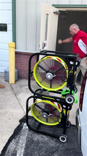 Ventilation Training! PPV at work! #firedepartment #firetraining #ventaltion #volunteerfirefighter #firefighter #ventfan #firefire