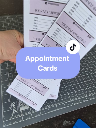 Personalized Double-Sided Appointment Cards