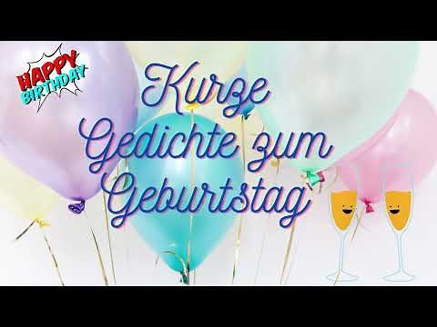 Kurze Gedichte zum Geburtstag