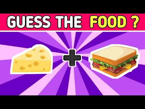 Guess the Food by Emoji 🍕🍔 | 2 Emojis 1 Word | Fun Kids Quiz USA 🇺🇸