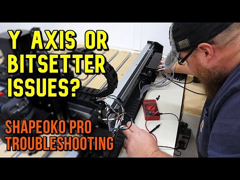 Y AXIS & BITSETTER FIX | My First Use of the Shapeoko Pro CNC Router